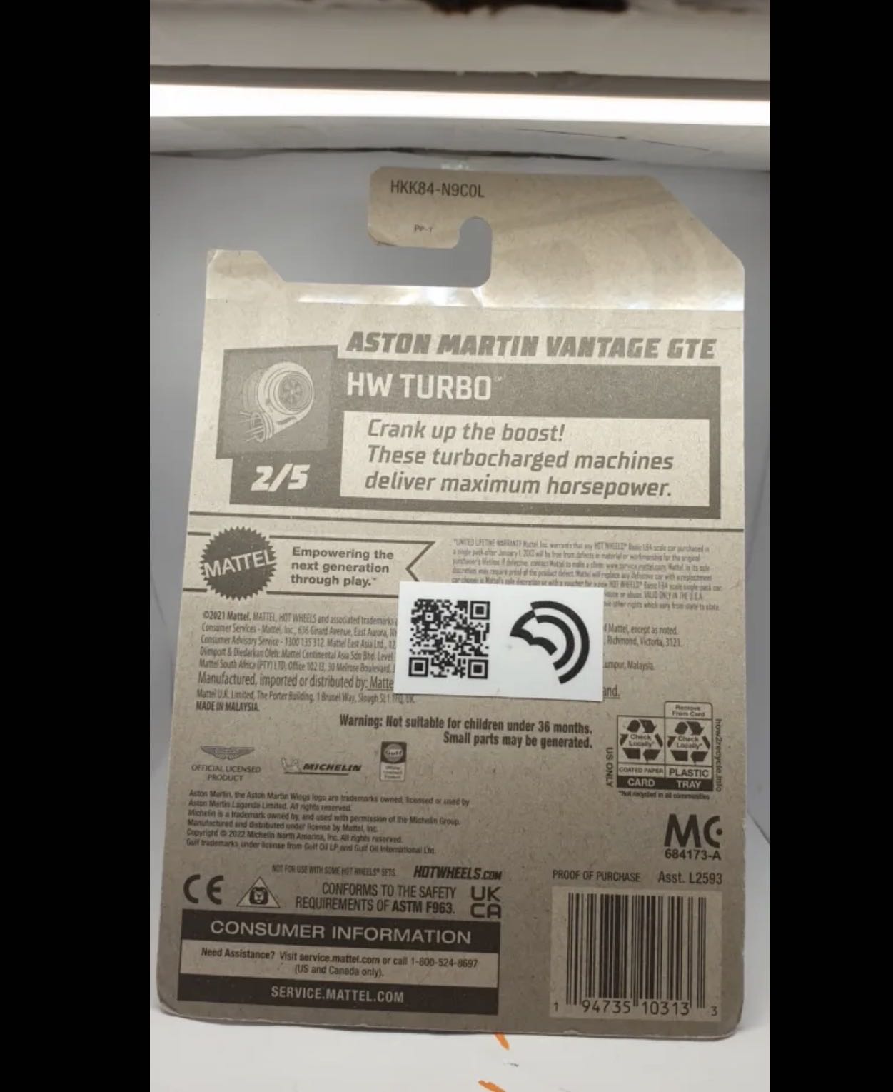 ASTON MARTIN VANTAGE GTE Car 1:64