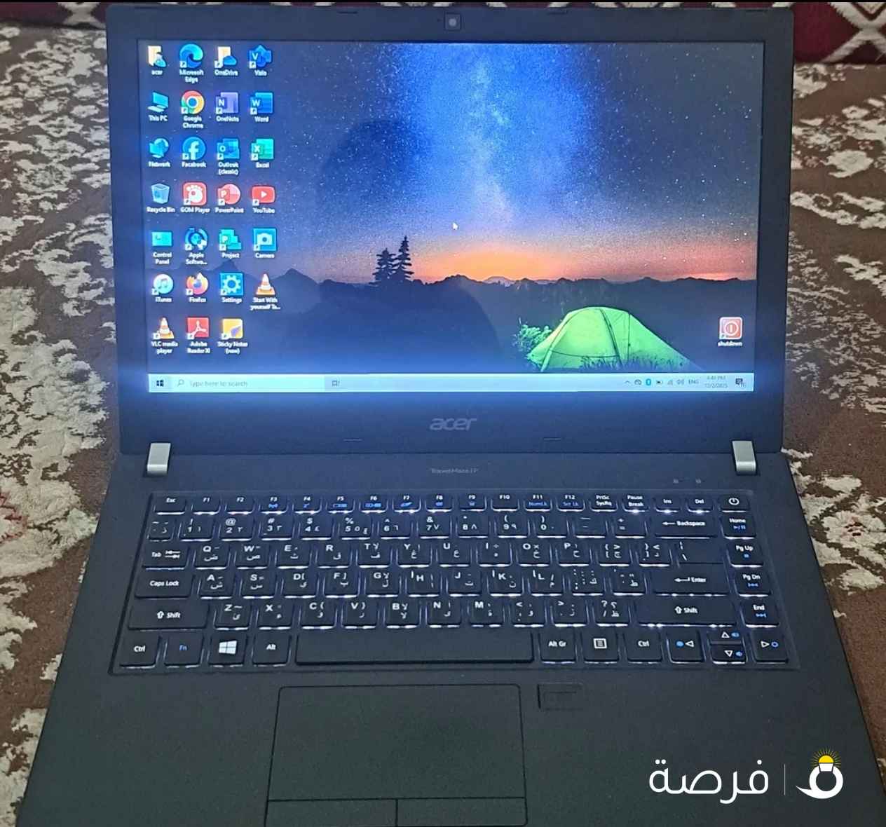 جهاز لاب توب ايسر كور i5جيل ثامن شاشه 14 انش بطاريه تدوم 3سعات متواصلين رام 8جيجا هردm2 256G