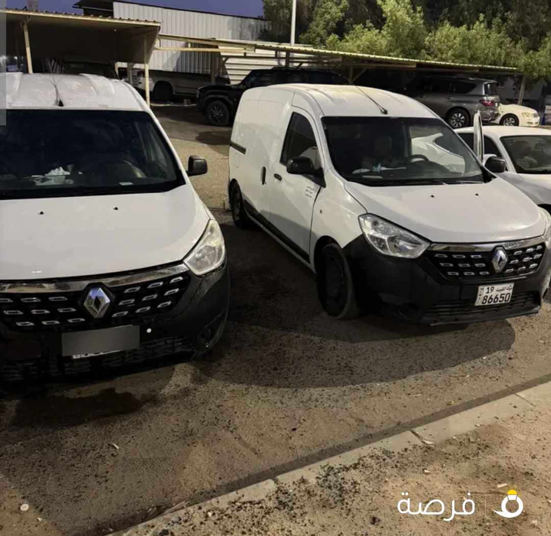 للبيع سيارتين رينو دوكر (مجهزه غسيل