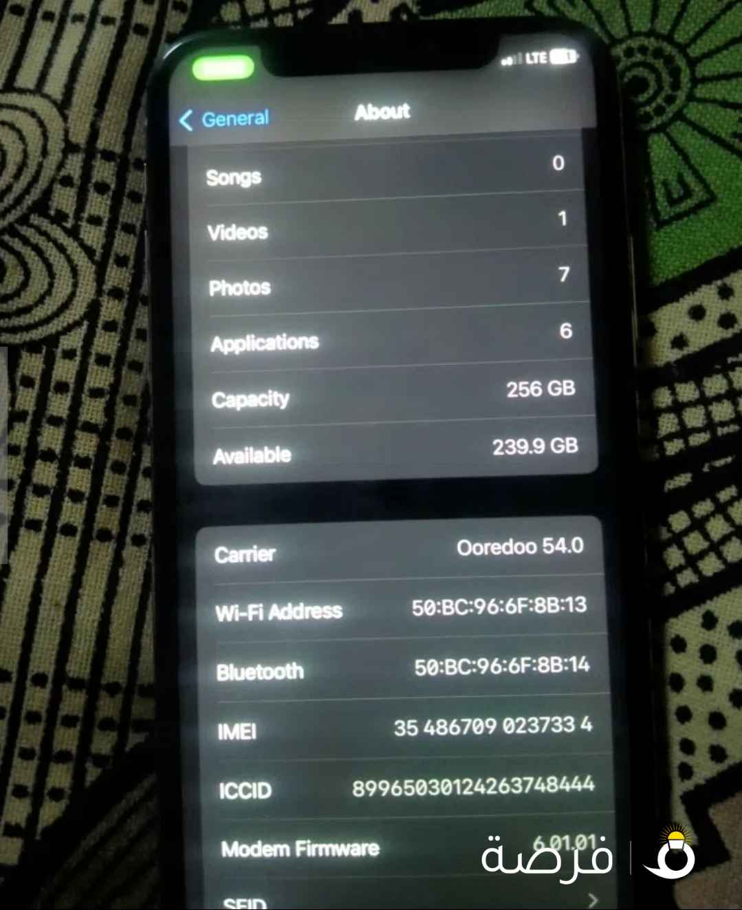 Iphone X 256 gb White color