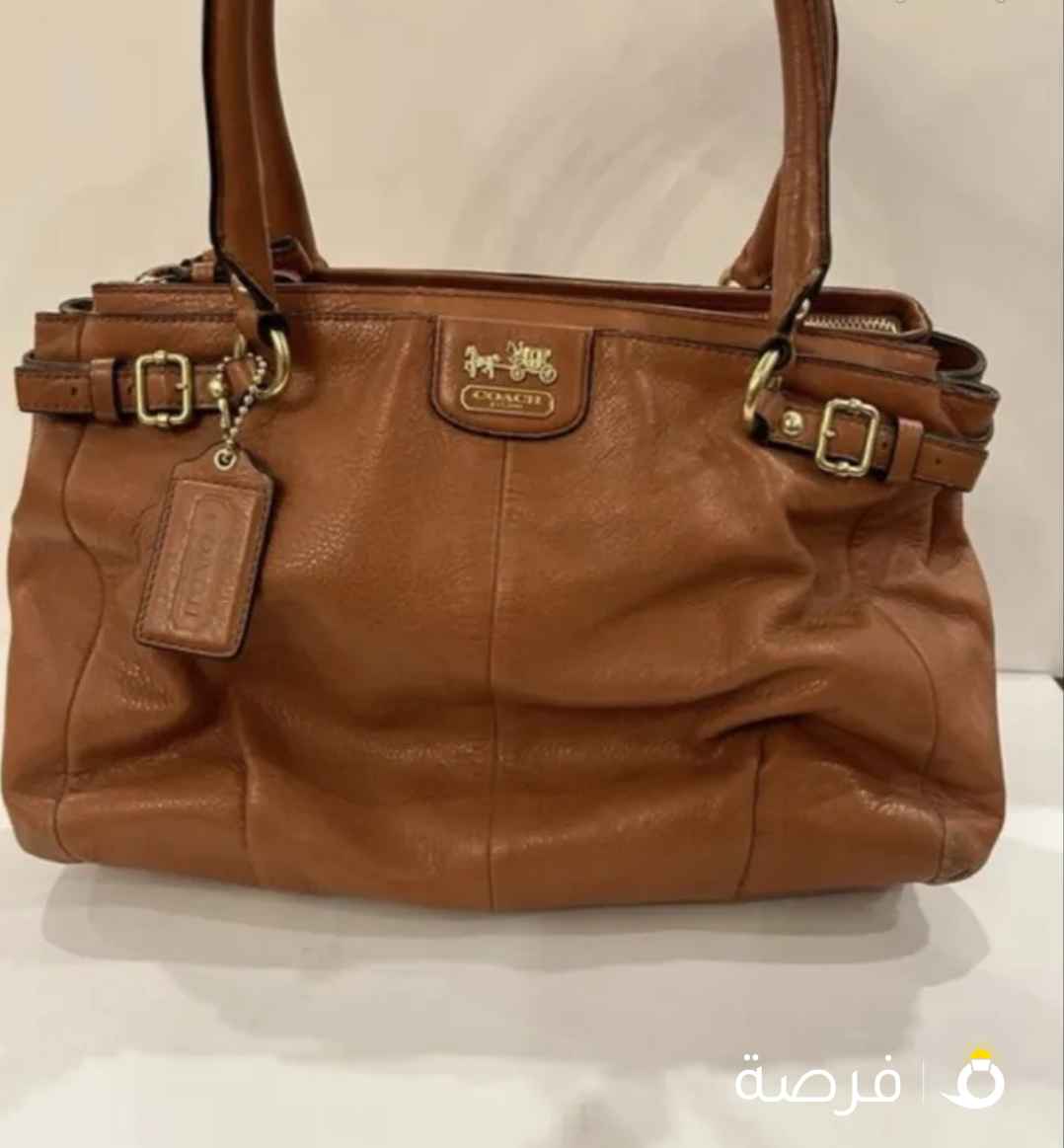 coach leather shoulder bag used
