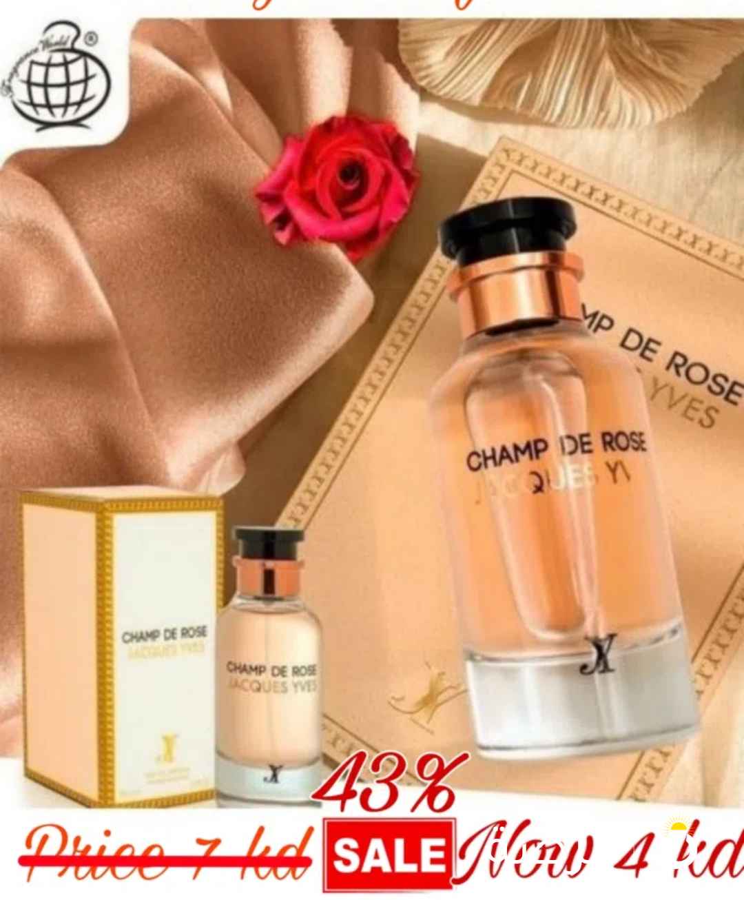 Champ De Rose for women 100ml EDP by Fragrance World only 4 kd and free delivery