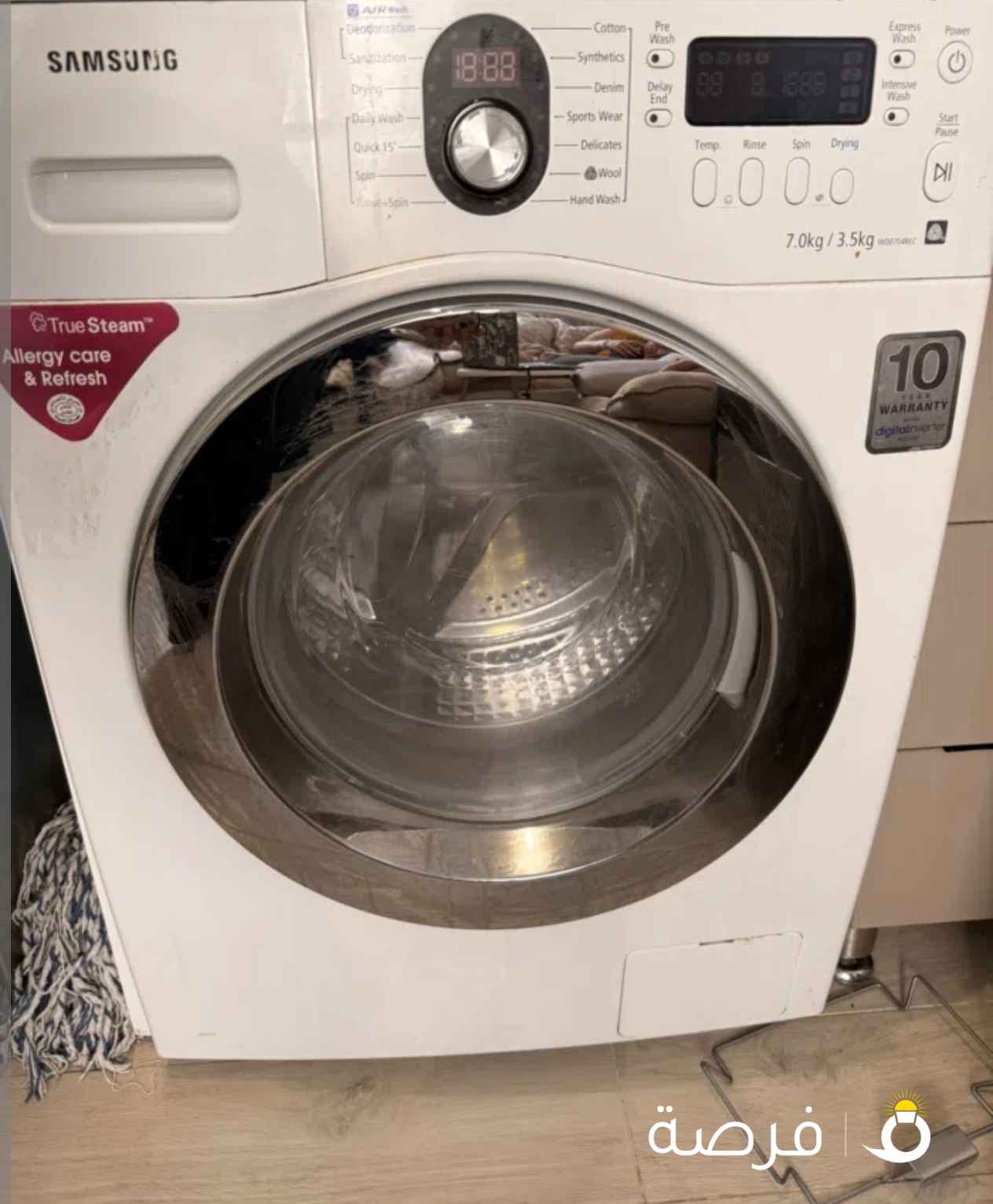 غسالة سامسونج مستعملة بحاجة جلدة ل الباب