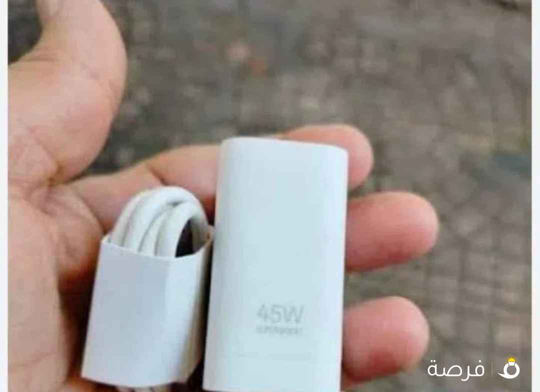 شاحن اوبو 45وات تايب سي سوبر جارج اصلي جديد بالغلاف