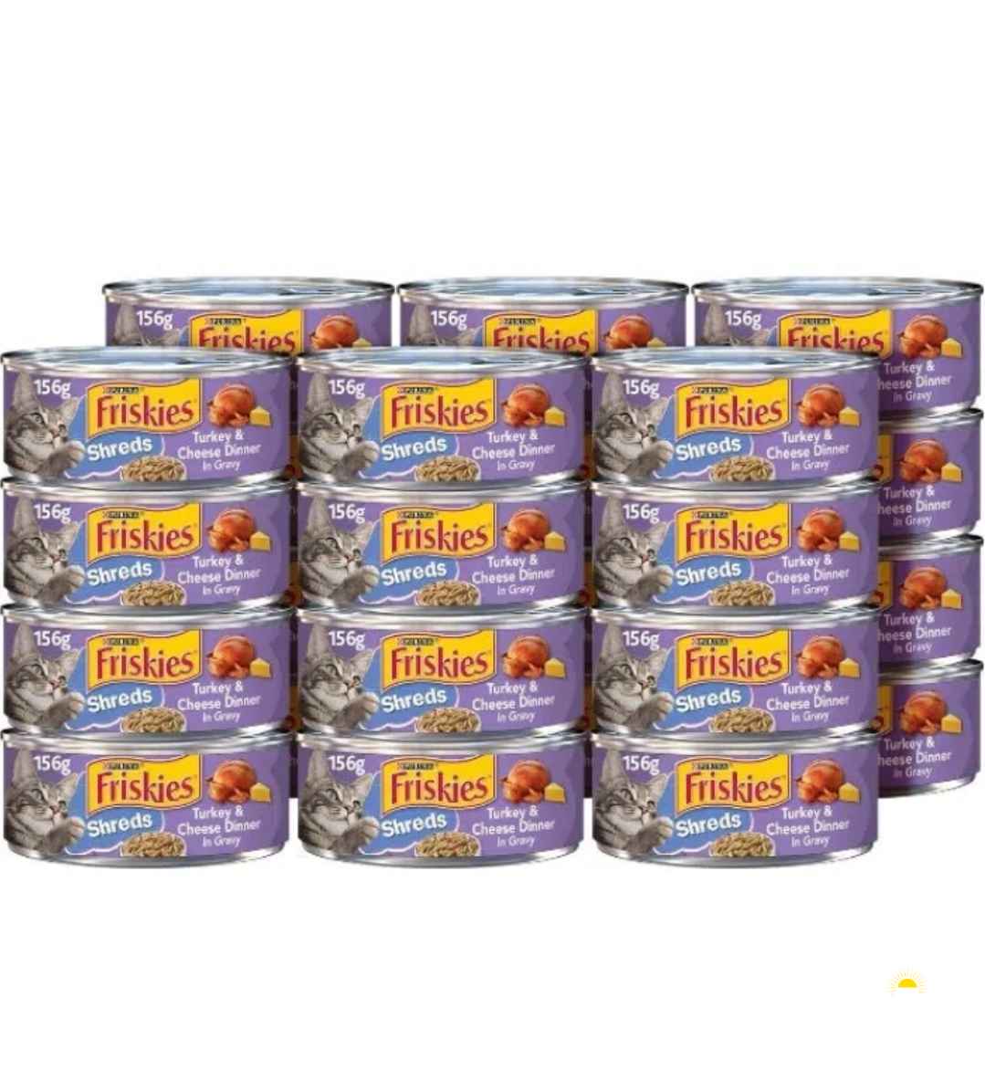 Friskies Turkey & Cheese Dinner Shreds 24 Cans