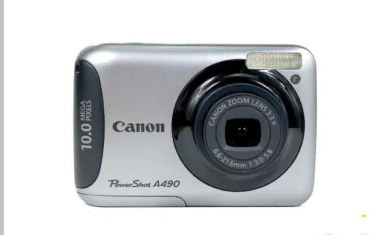 للبيع كاميرة ⁦⁦Canon⁩⁩ ⁦⁦PowerShot⁩⁩ ⁦⁦A490⁩⁩ - ⁦⁦10.0⁩⁩ لون فضي