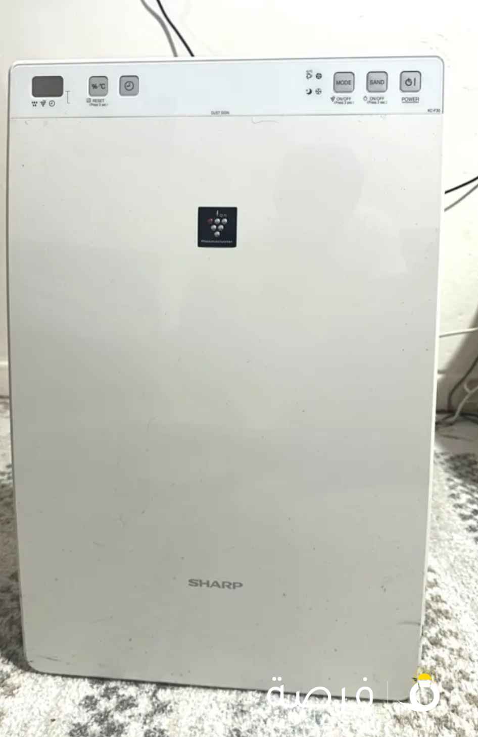 SHARP KC-F30E-W Air Purifier & Humidifier + Carbon filter– Ideal for Smokers, Home & Office