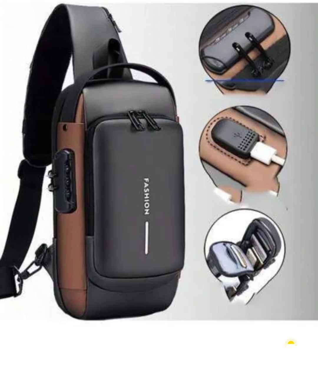 حقيبة الحديثة تقدر تشحن تلفونك منها كبيرة تسع لوايد اغراض تقدر تحط جميع اغراضك الشخصية بسهولة