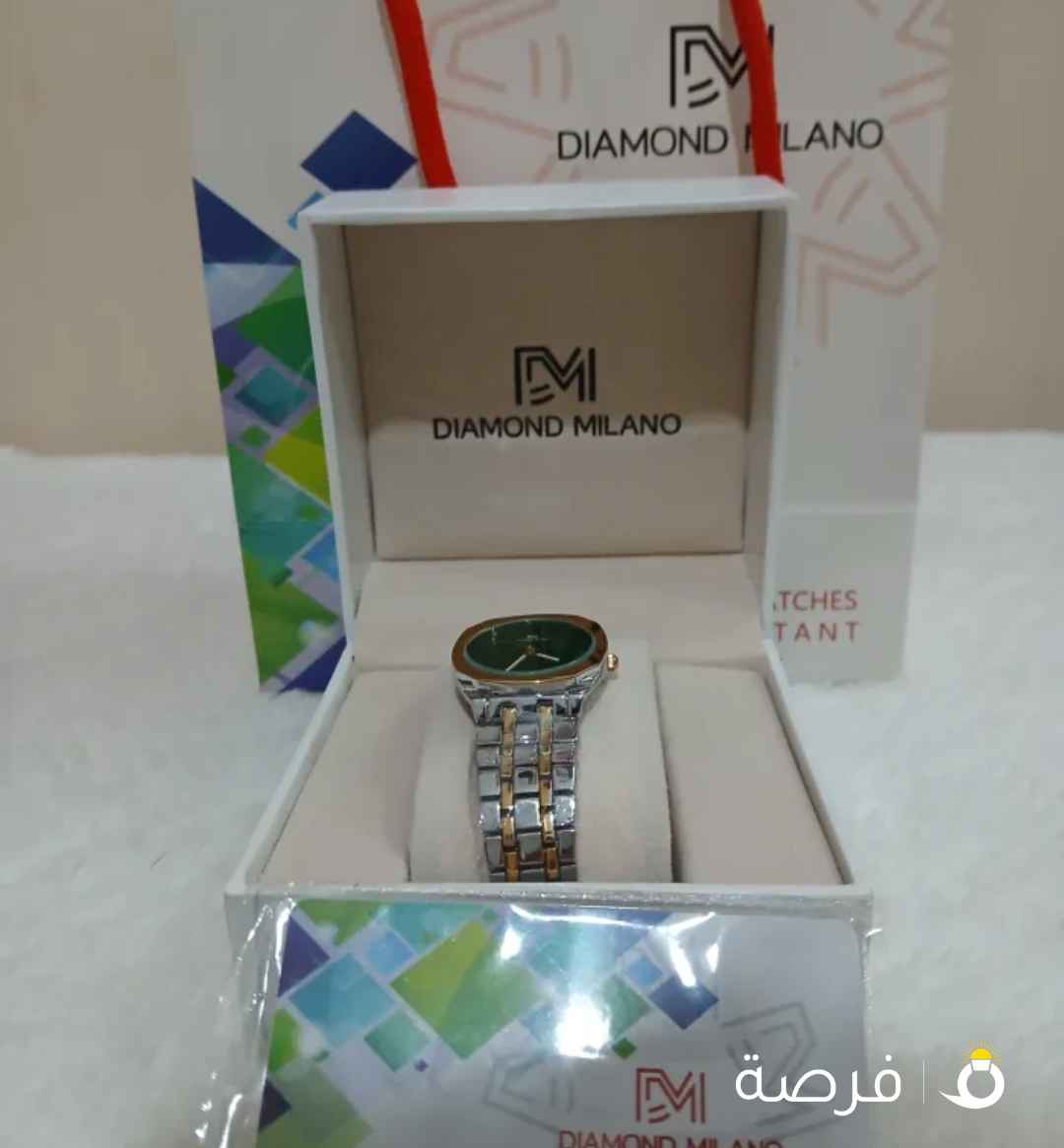 ساعه دايموند ميلانو جديده حريمي بالعلبة الاصليه والكيس الاصلي diamond milano Watch origina