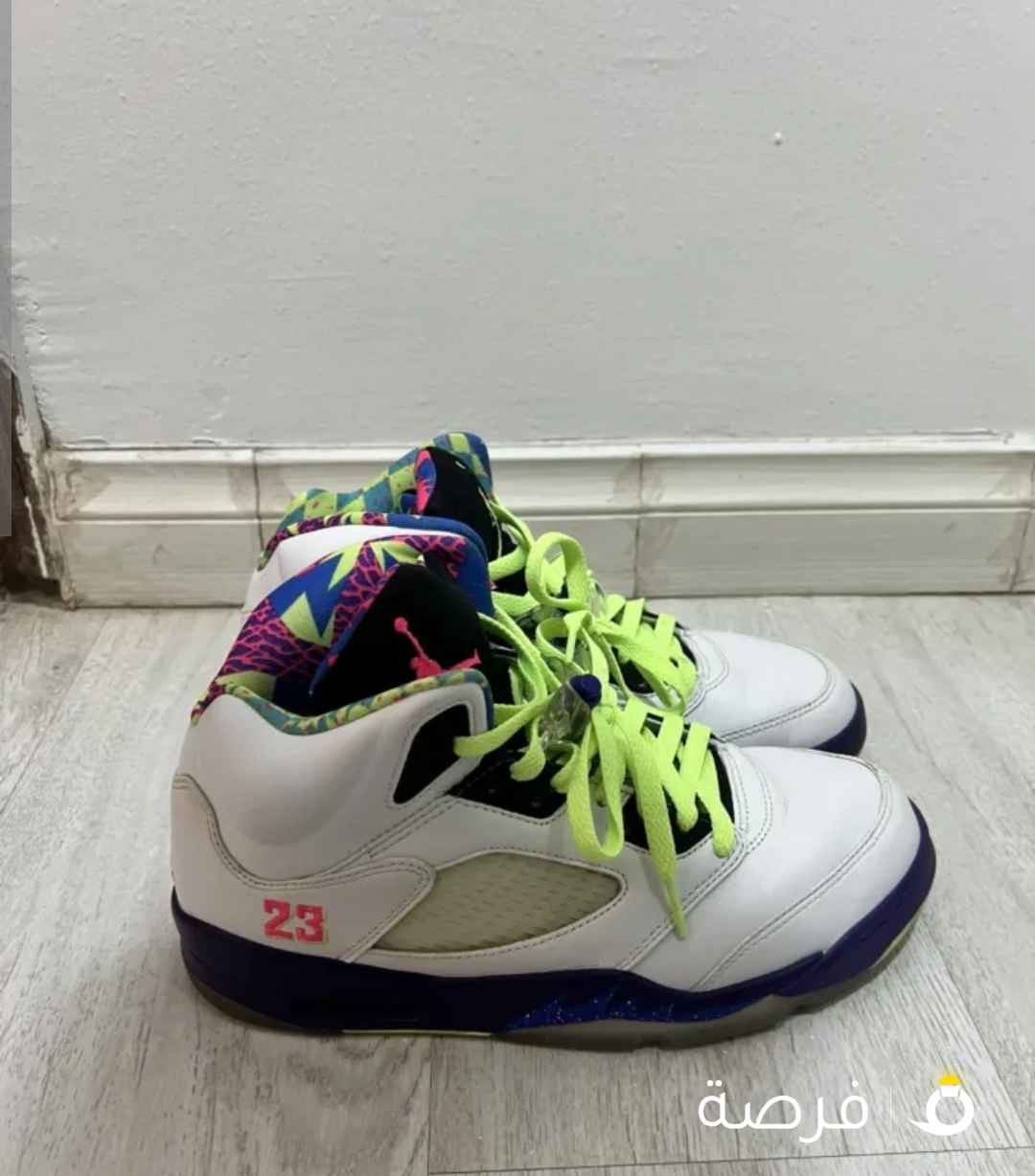 Jordan 5 alternative bel-air ghost green size 42