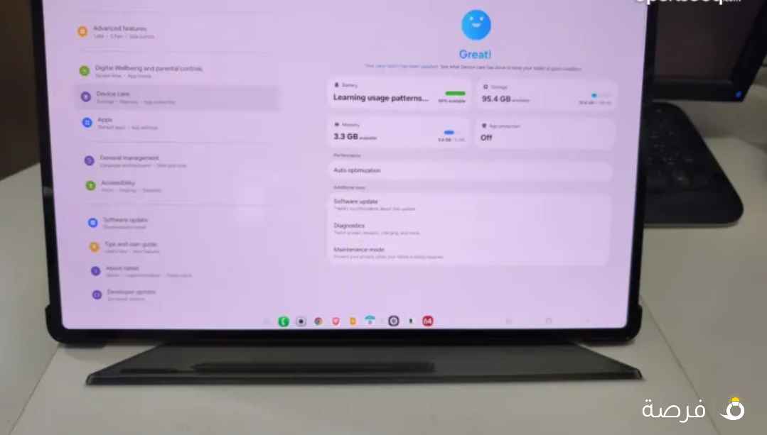 Tab S8 Ultra WiFi , مع كامل أغراضه بحالة الجديد
