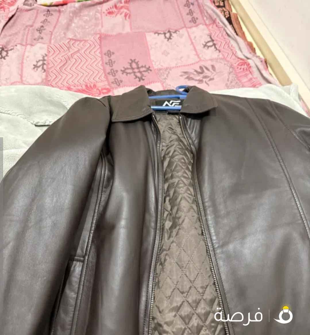 Brown leather premium jacket