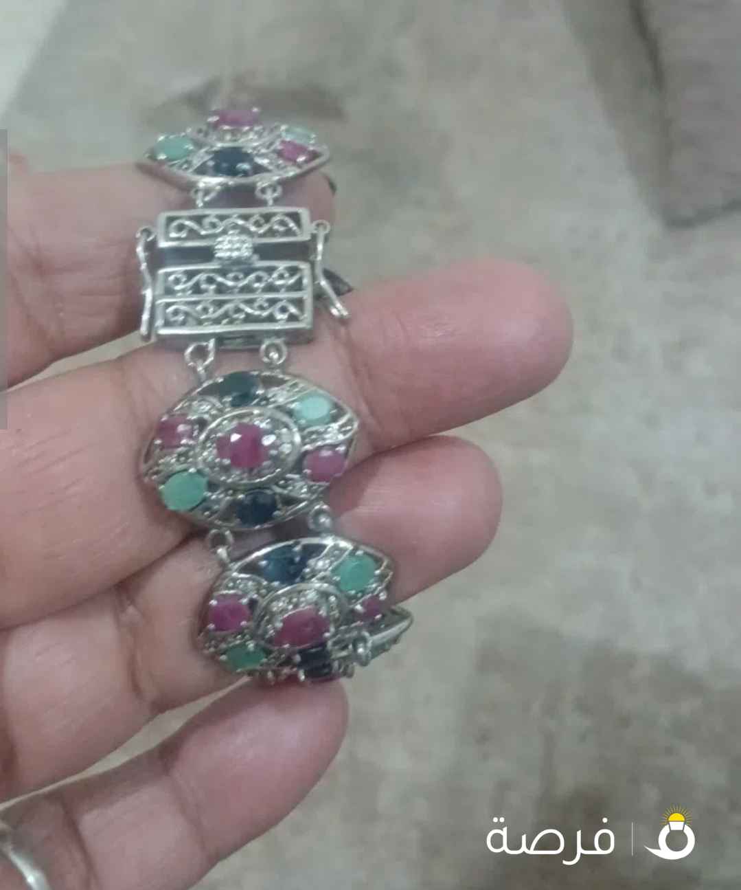 أسواره فضه احجار كريمه