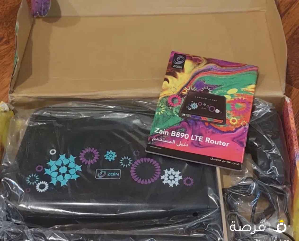 راوتر Zain ثابت جديد بالكرتون( مو مستعمل ابداا)