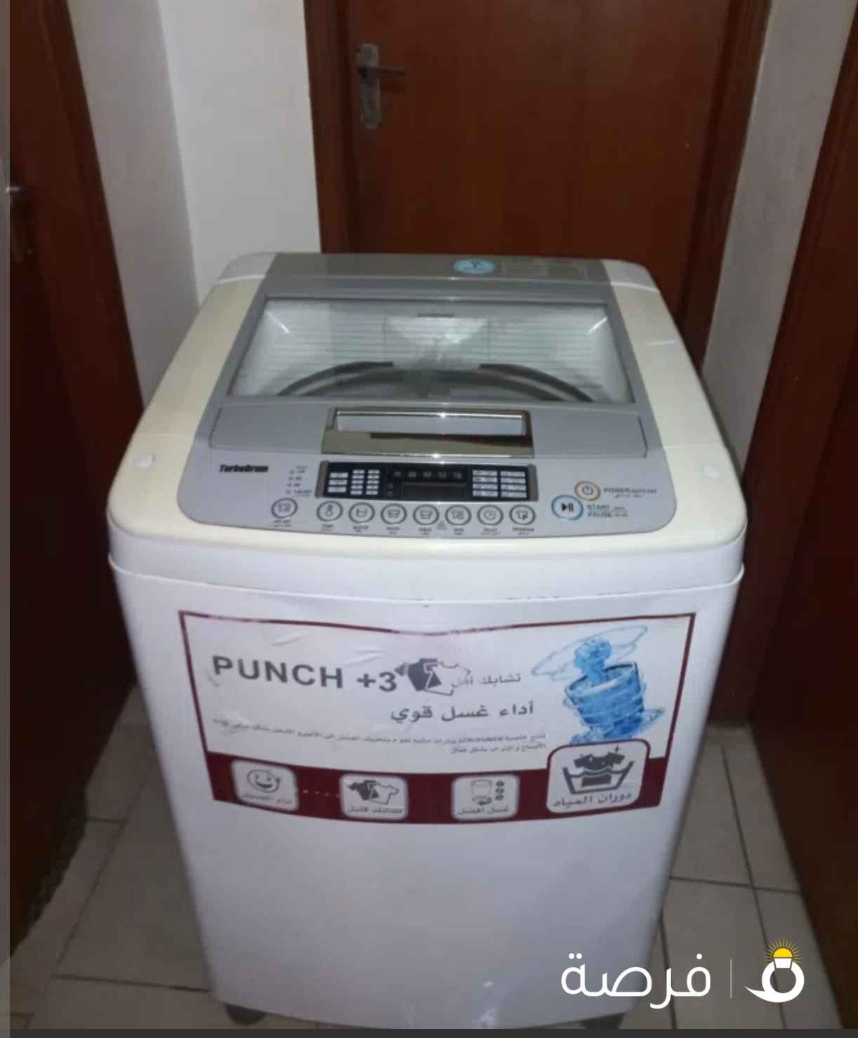 للبيع خساله فوق التمتك النوع ال جي غسيل وتنشيف السعه12كيلو بحاله ممتازه