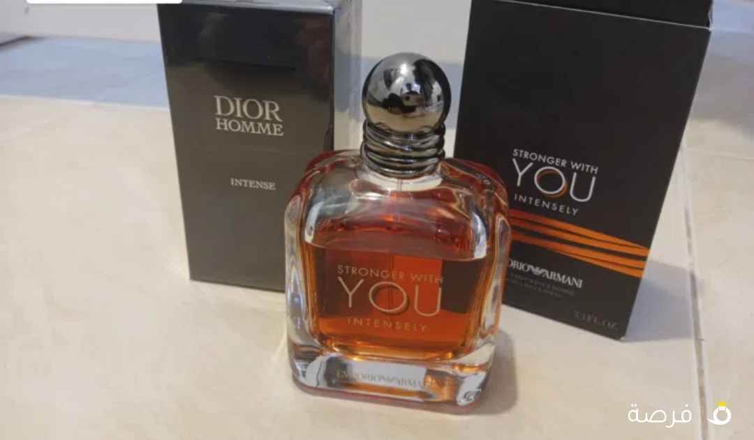 عطر ديور هوم انتنس اصلي جديد بالكيس و عطر ⁦⁦stronger⁩⁩ ⁦⁦with⁩⁩ ⁦⁦you⁩⁩ ⁦⁦intensely⁩⁩ اصلي مستعمل خفيف