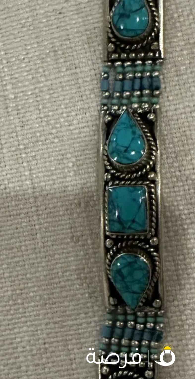 سوار فضه بفصوص خضراء جديد