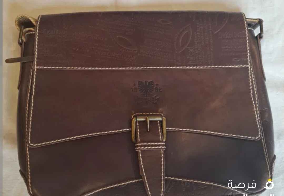 3⁩⁩ شنط جلد بقري طبيعي جديدة